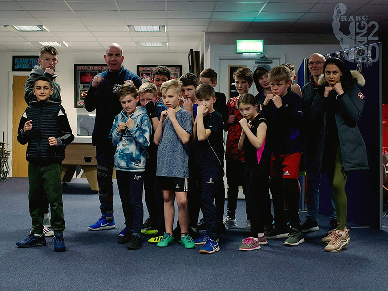 Under 12s boxing session